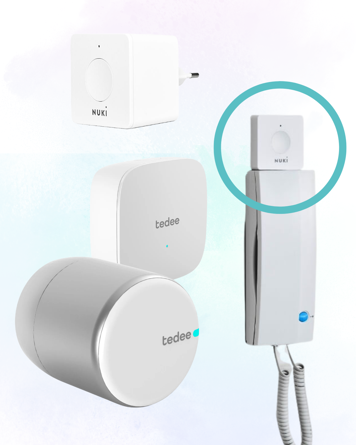 Smartes Türschloss Mehrfamilienhaus‑Set "Das beste aus beiden Welten"